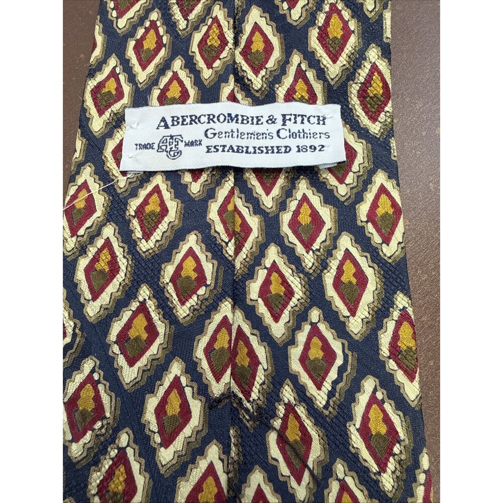 Vintage 80’s 90’s Abercrombie & Fitch Gentlemen's Clothiers Silk Tie Preppy